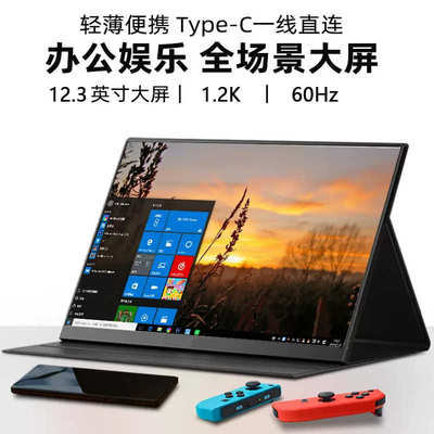 便携式60hz/扩展办公屏便携2k副游戏一线3寸直连121..娱乐显示器