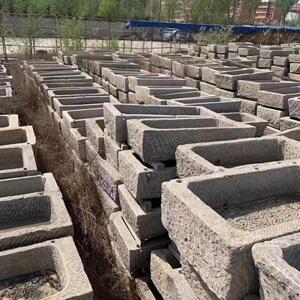 古建老石槽老牛槽旧猪槽阳台花盆造景摆件养鱼石盆庭院摆件老石器