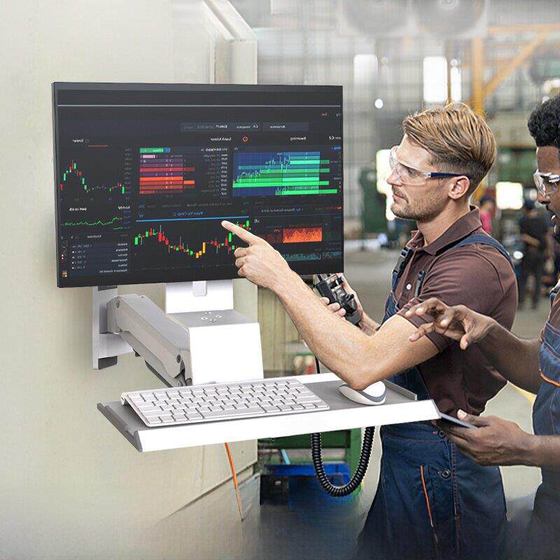 显示器壁挂式支架工业医疗设备通用电脑屏幕键盘鼠标集成大型承重