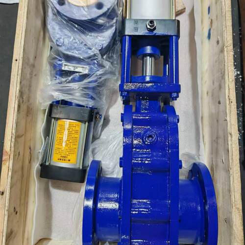 跨境厂家气动双闸板阀Z644Y/TC-10C陶瓷合金灰仓泵出进料