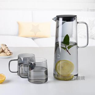 扎壶冷水壶冷热家用玻璃水壶大容量耐热高温茶壶凉白开水杯套装