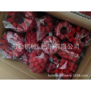 100红色IUZ色10瓣胶梅花手 缓冲 110 块HA黄BIX联轴器接弹性体125