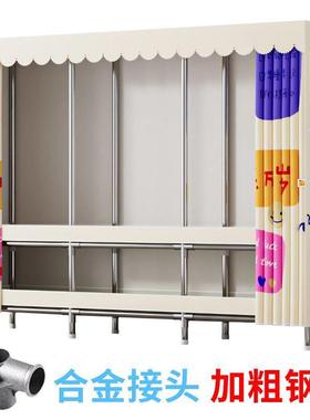2出6m厚m合AEX金加简易衣柜家用卧室接头钢管组装加粗加固租房收