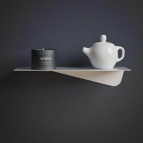 意式轻奢墙上置物架电视墙壁装饰架客厅卧室隔板一字形铁艺架子