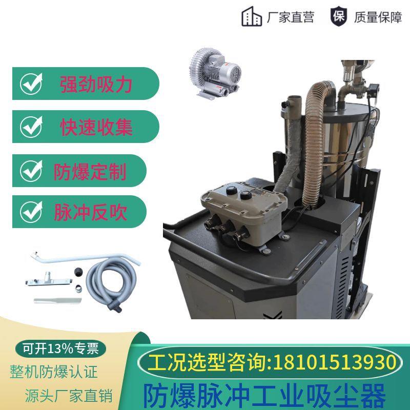 粉尘防爆工业吸尘器 石墨碳粉酸碱液体2200W车间工厂仓库干湿两用