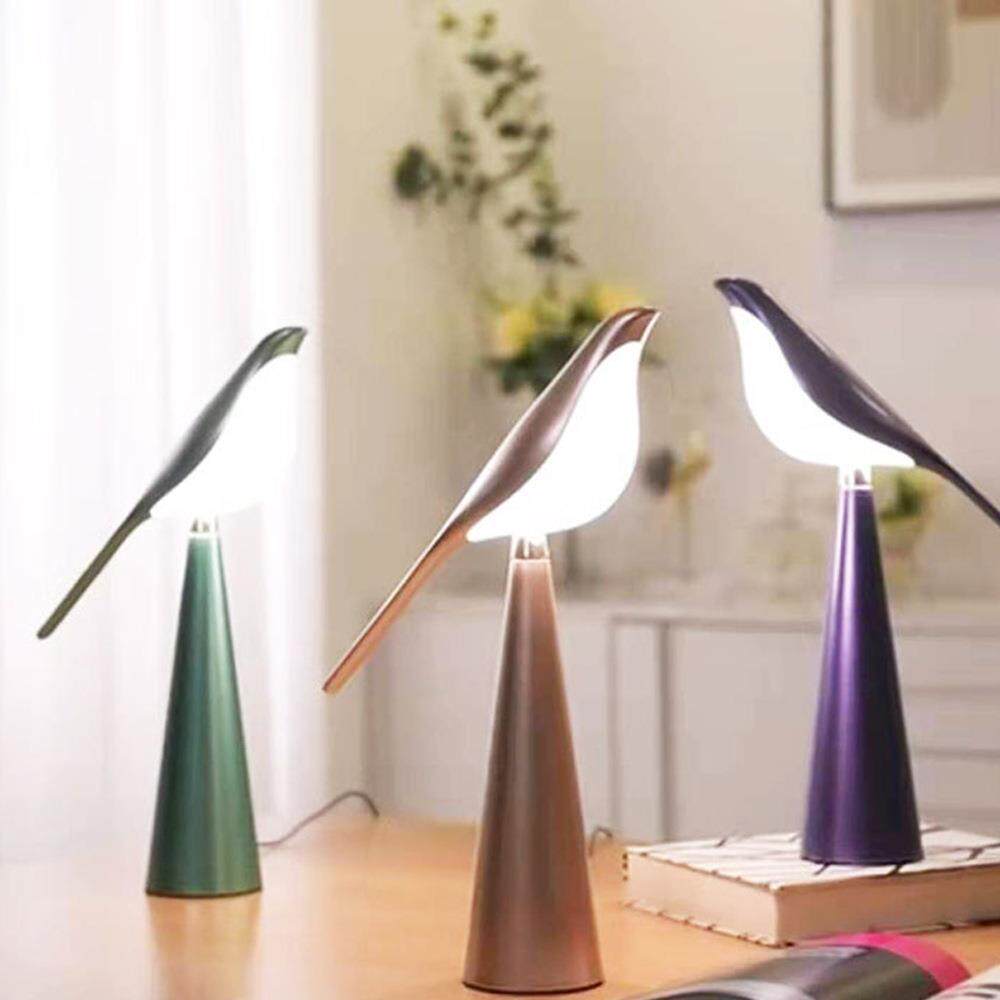 2026年新款网红创意小鸟台灯卧室床头装饰夜灯高档大气轻奢喜鹊灯