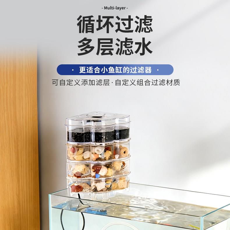 鱼缸转角滴流盒顶部过滤器硝化细菌培养屋美观实用小鱼缸专用