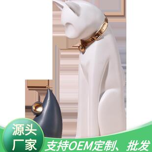 树脂动物摆件家居办公店铺饰品创意礼品和睦相处现代简约