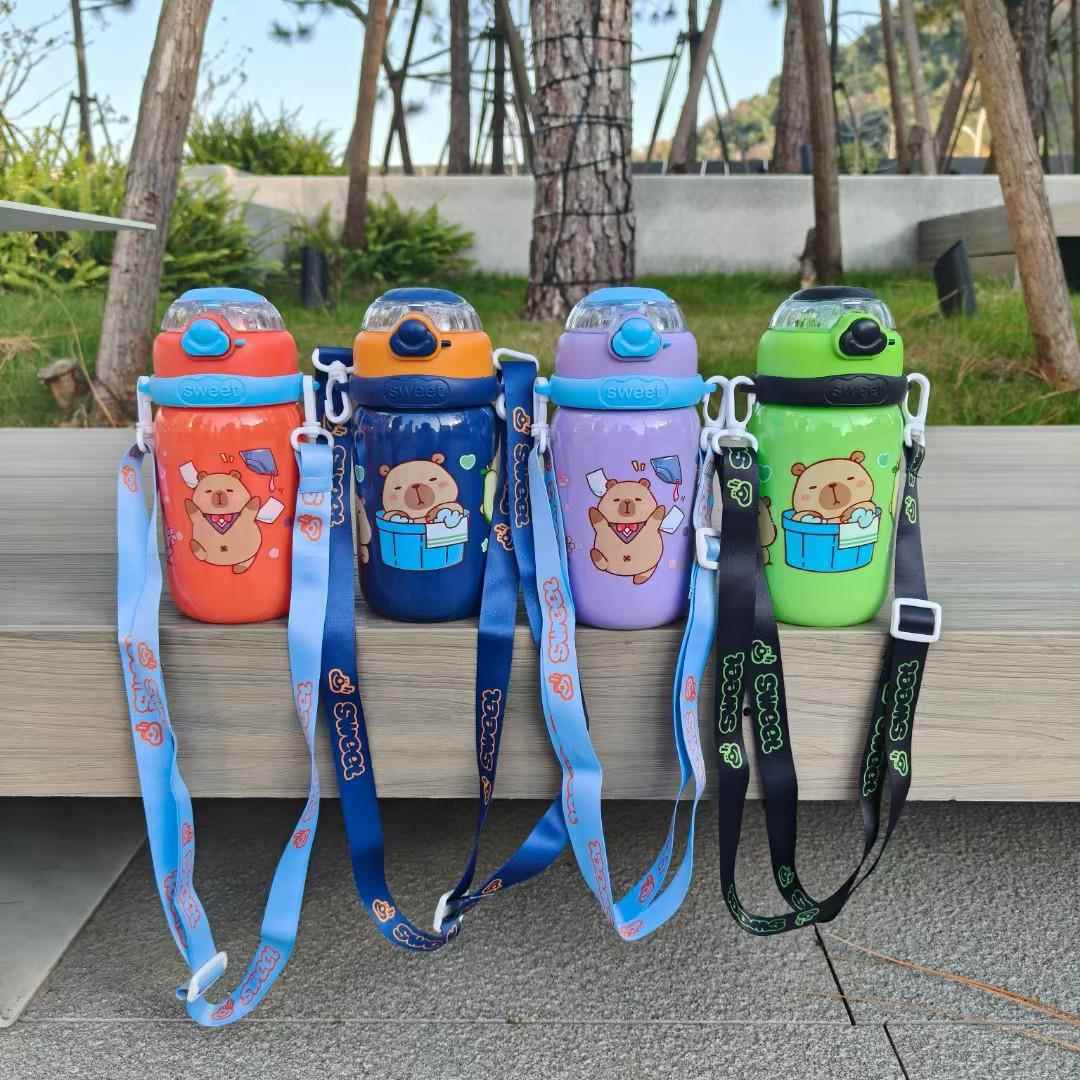 Wholesale New Capybara Plastic Cup for Children with Straw L