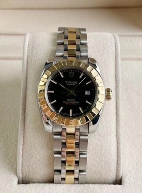 先鉴后发98新帝舵经典黑盘系列M22013-0003自动机械28mm女表