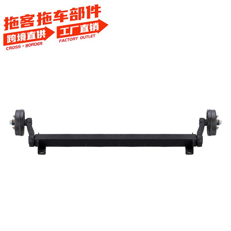 拖车电磁刹油刹撞刹橡胶扭力轴后桥总成轮毂房车车轴配件1-2吨