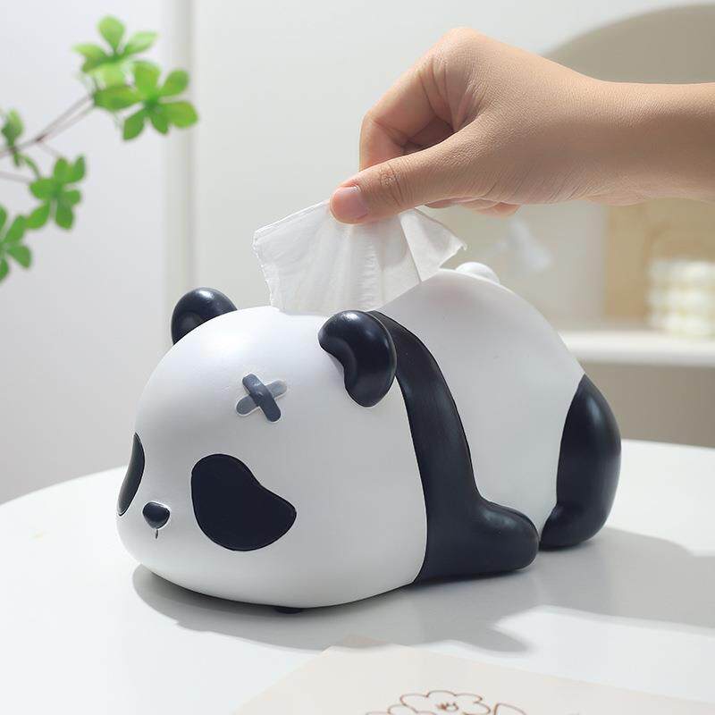 卡通淘小熊纸巾盒树脂摆件创意餐桌客厅桌面茶几抽纸盒装饰品摆件