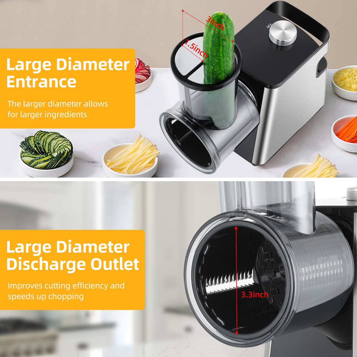 家用电动切菜机切丝机可切片切丝多功能电动切菜机胡萝卜丝刨丝器