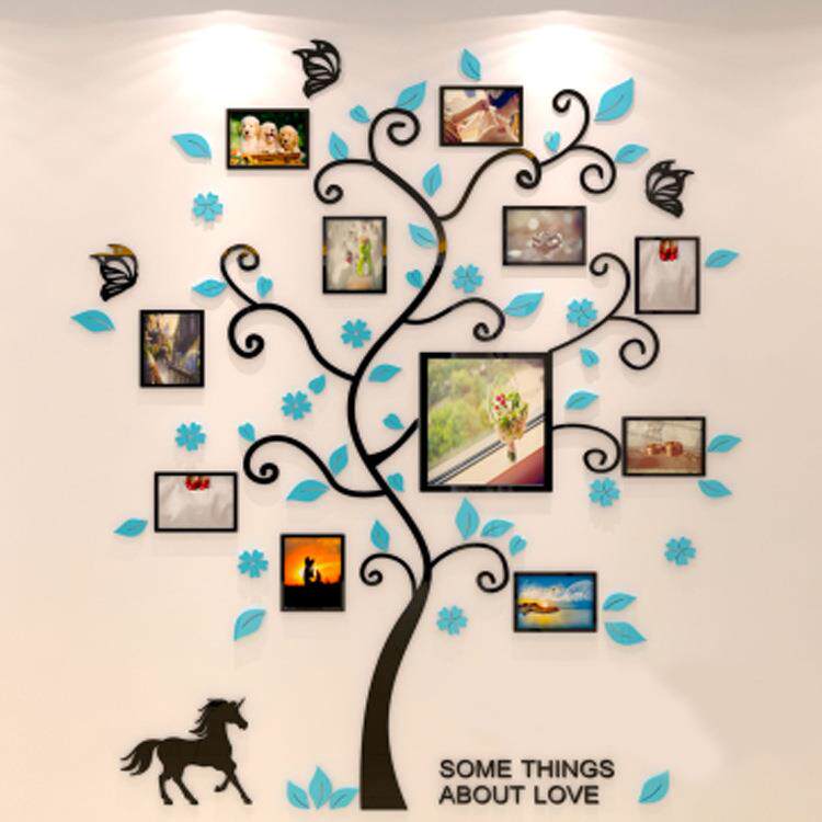 M83相框树相片树照片墙相片墙幸福树亚克力水晶立体墙贴背景墙