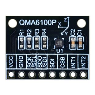 QMA6100P 三轴 重力加速度 模块测试板 IIC SPI 硬件计步