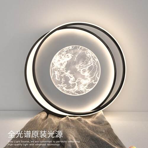 卧室灯吸顶灯轻奢现代简约温馨浪漫创意云雾led主卧房间灯具