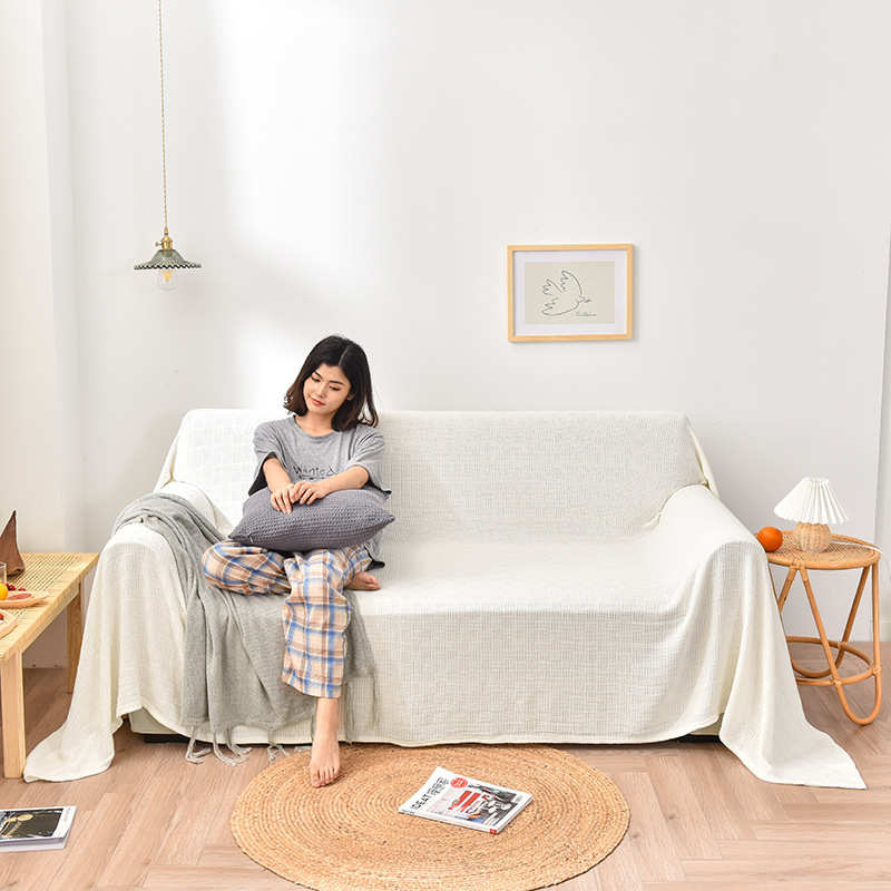 全包沙发套罩床单全棉沙发巾盖布披肩毯车用毯空调毯旅行毯子
