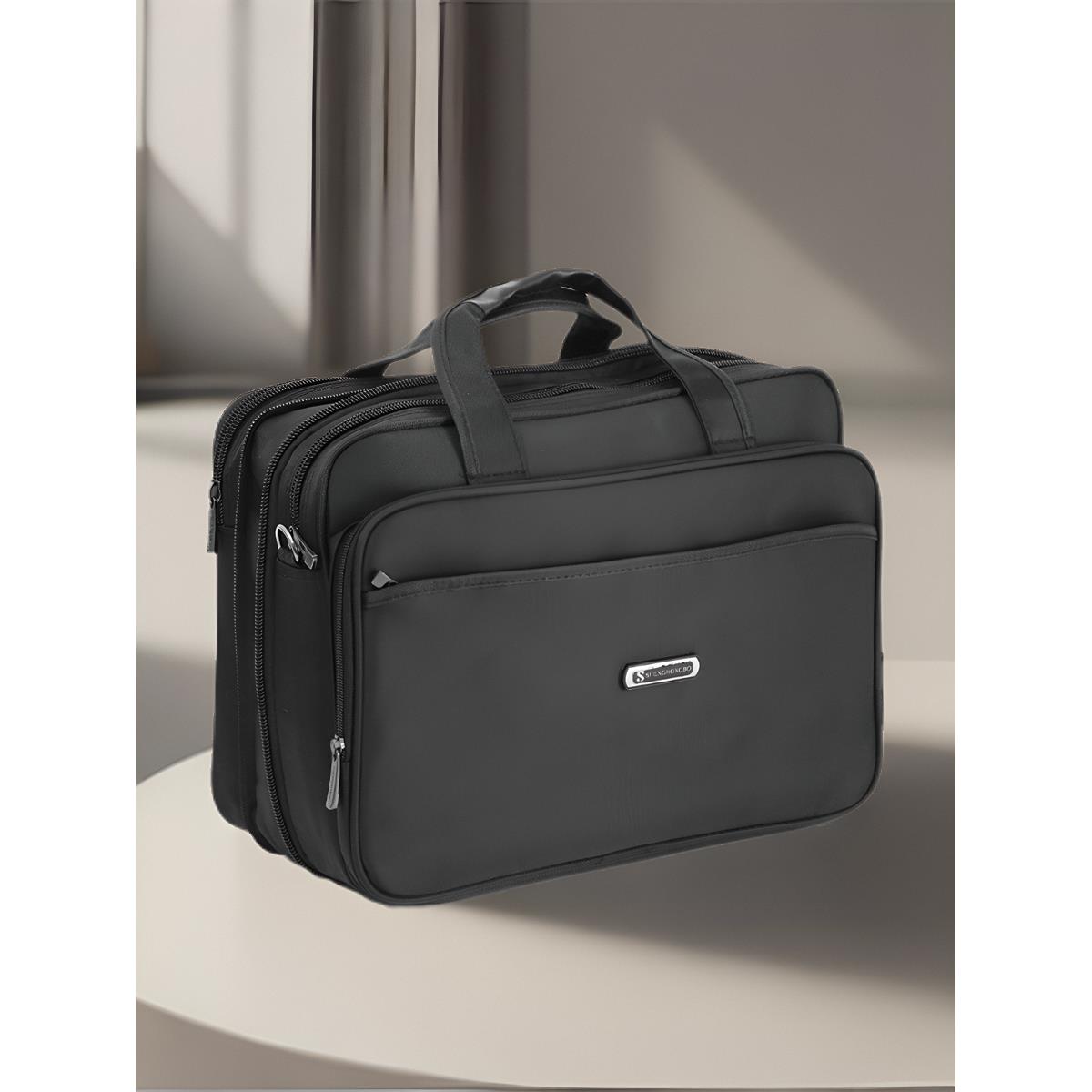 男士包包商务电脑包手提单肩大容量公文包出差业务包牛津布工具包