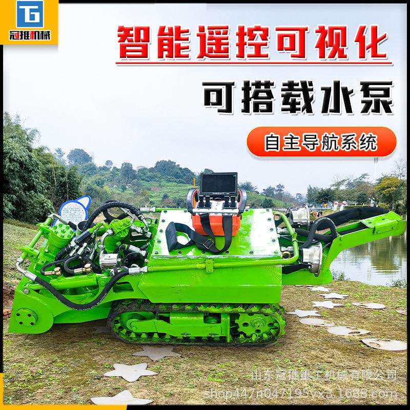 水下清淤机器人全自动智能遥控潜水履带河道淤泥清理市政管道排污