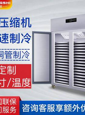 速冻柜商用零下80度大容量预制菜肉类海鲜风冷速冻机商用