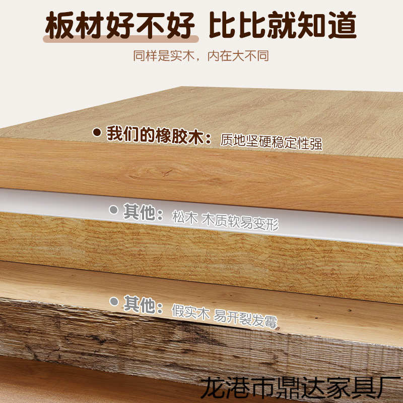 Dx实木折叠书桌学生家用电脑桌卧室小户型学习桌床边写字桌简易桌