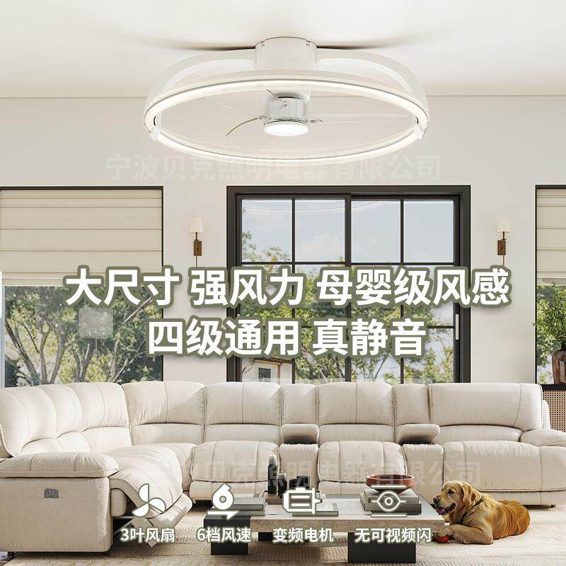 【I】2025年新款跨境大风力风扇灯家用卧室客吸顶风扇灯