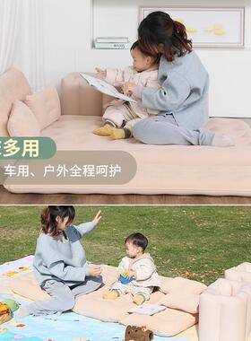 车床垫后排折叠P睡垫植绒VC汽F1车气充床载儿童旅行床