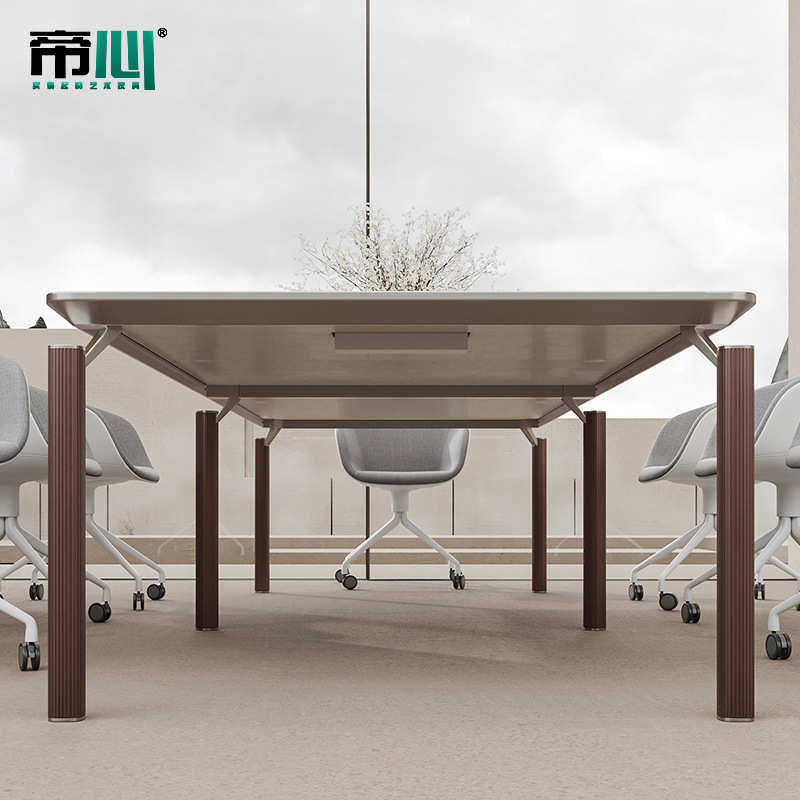 小型会议室桌椅组合简约现代轻奢长桌6人8长方形商务洽谈办公家具,商业/办公家具,会议桌,淘宝优惠券,粉丝福利购,淘宝优惠卷