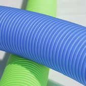 阻燃PE新风管空调新风软管PE新风系统双壁波纹管道室内新风辅材