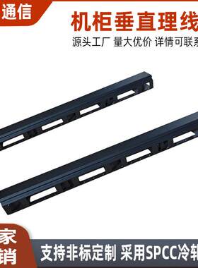 18U42U垂直理线槽竖向理线金属理线架伺服器800宽机柜线缆管理器