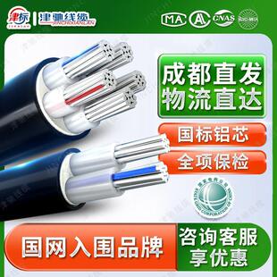 5芯16 国标铝芯电缆线2 70平方铝线电线 四川仓发货