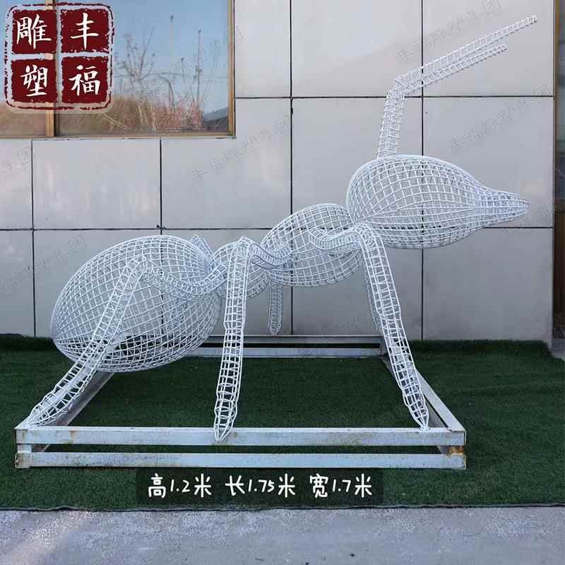 厂家园林主题不锈钢镂空蚂蚁雕塑户外金属景观铁艺艺术品摆件