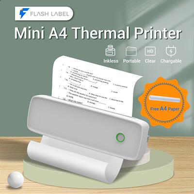 Mini printer无线家用A4热敏打印机 手机连接 打印机A4错题神器