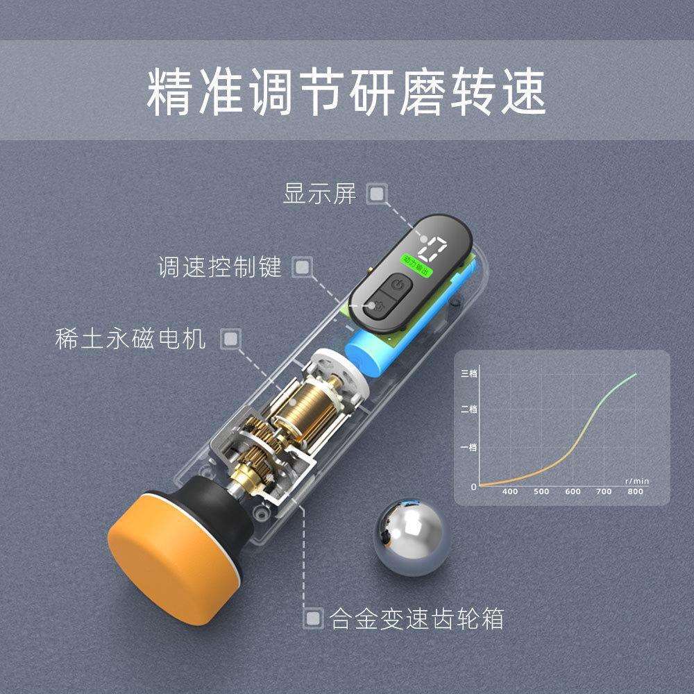 汽车玻璃抛光机车载车窗油膜清洁剂打磨机家车两用无线洗车工具