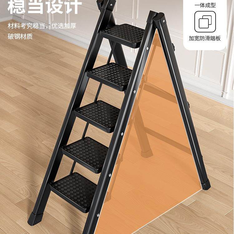 梯子家用折叠伸宿便携梯凳室内舍多功242能加爬梯厚轻便简易人字