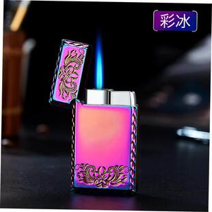 high fire blue Steel windproof loud flame lighter sound