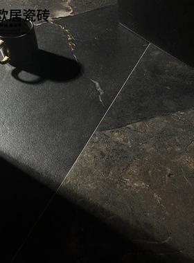 墅984酒店大理瓷砖棕咖色厨房卫生间石墙砖客餐厅防滑地砖6别001x