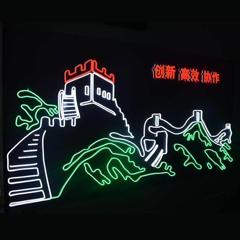广告牌 招牌造型logo图案霓虹灯12v霓虹灯 led柔性霓虹灯带