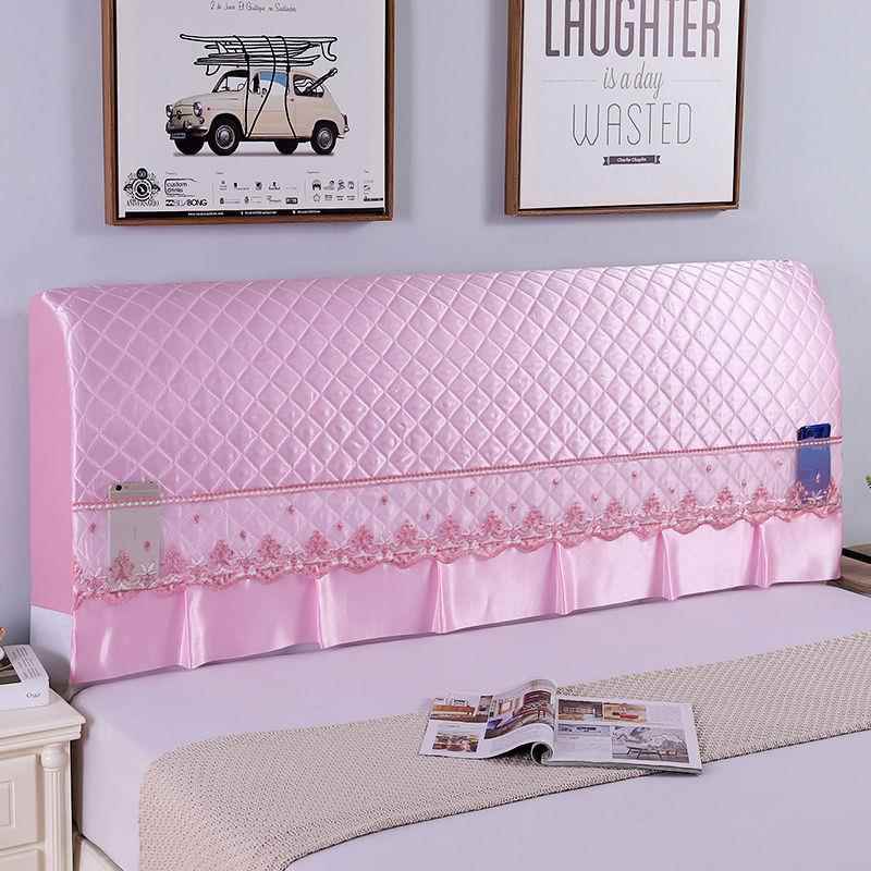 床头套床头罩防尘保护套加厚夹棉约软包实木靠背套子