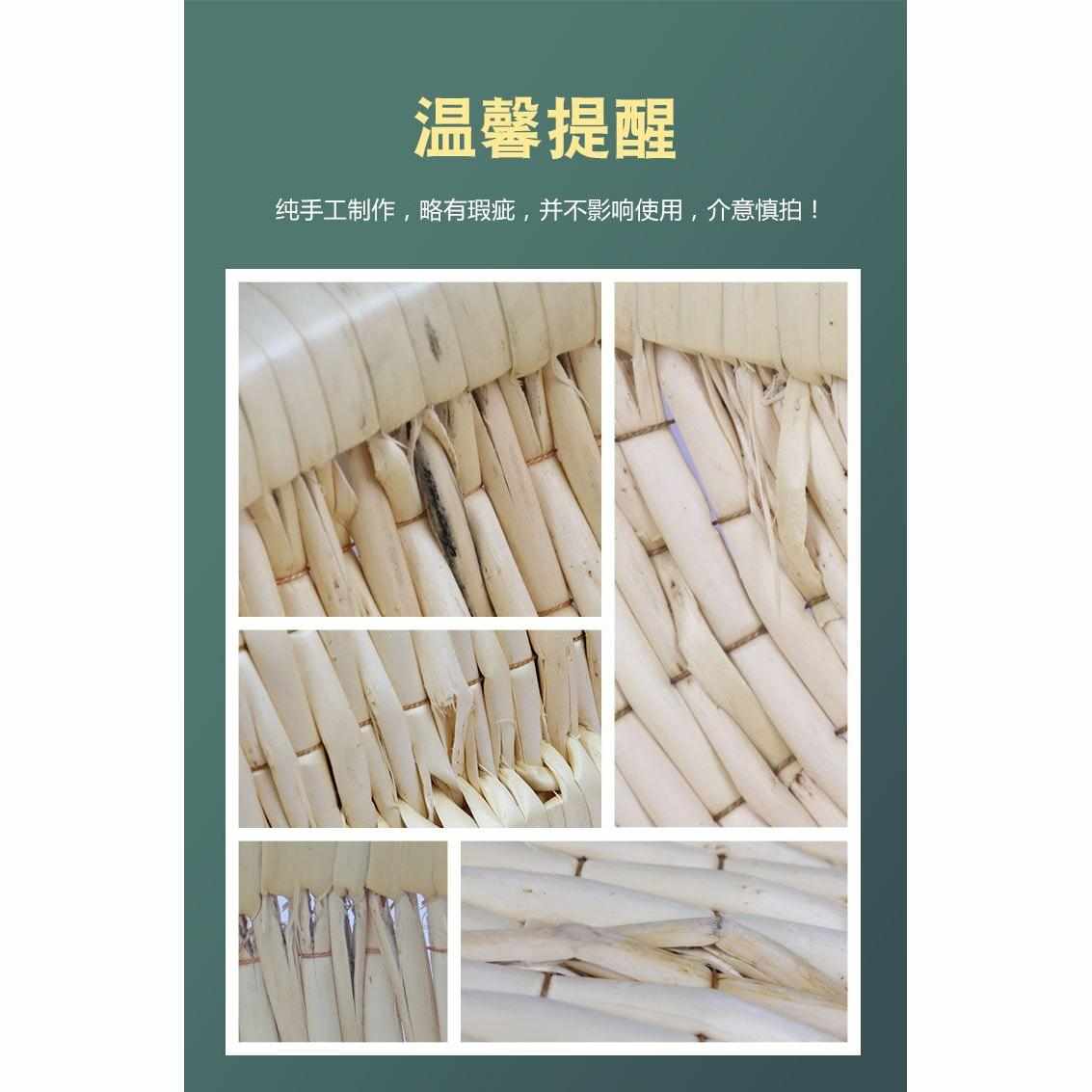 柳编笸箩卤菜现捞筐长方形簸箕馒头收纳筐簸箩干果炒货筐藤编箩筐