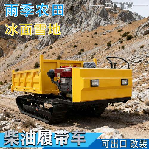 全地形爬山虎车履带运输车1-10吨山地拉毛竹车大马力履带车工厂