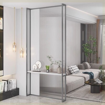 新式屏屏风隔断简户约入立式风隔断客遮挡玄关办公室玻璃屏厅SJ24