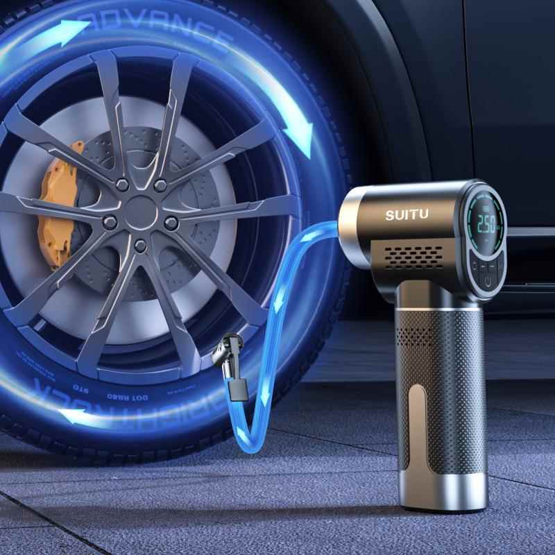 车ST-5518载充气泵电动携持式充手气泵显轮便胎打气机无线智能数