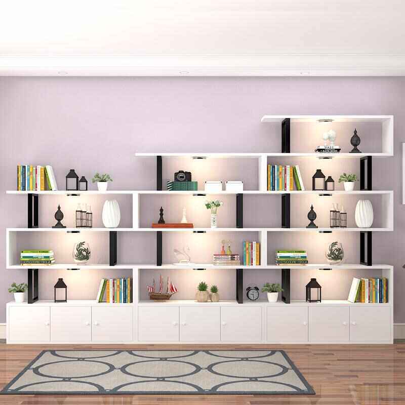 置模型货架收纳多层柜子落地陈列架样品门展示产品柜化妆品物带架