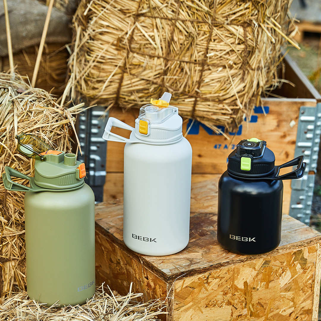 北氪bebk不锈钢保温壶运动便携式带提手高颜值吸管杯大容量墩墩壶