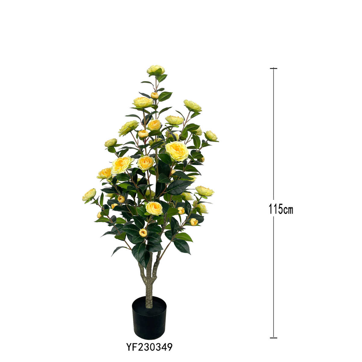花枝摆件创意花树绿装饰桌面仿真植茶假树绿花仿真室内植茶