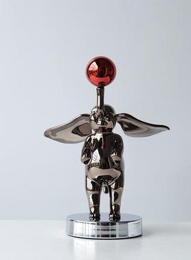 件轻奢关现代创意卡通小飞象顶球摆样板房BJ0012软儿童房客厅酒柜