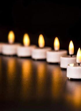 12Pcs Flashing LED Candle Battery Powered Fake Tea Light Fla