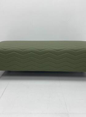 意沙大利意式极简床凳高端卧室客厅发凳皮麻质床XVT尾尾凳棉布床