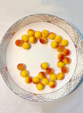 20m红装果仿真夕阳红色泡沫发财果浆蛋糕装饰果家居饰糕装蛋饰品